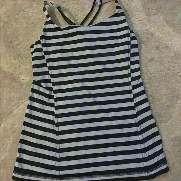 Lululemon Free  To Be Tank
Classic Stripe Black White - Picture 4 of 6